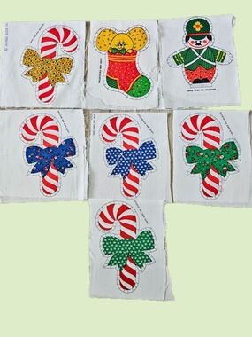 Vintage Spring Mills Lot Of 7 "Cut And Sew" Christmas Ornaments